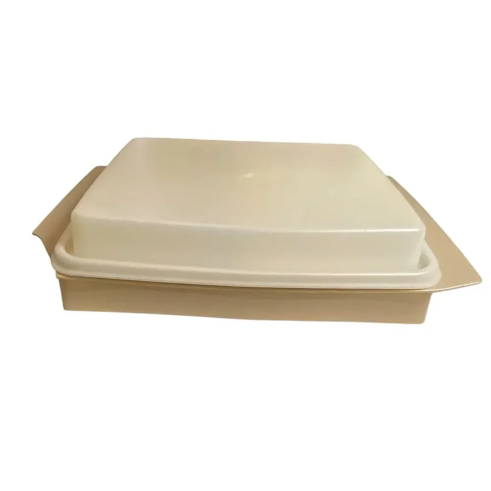 Vintage 70's Tupperwear  Beige Container for Deviled Eggs with ONE egg insert
